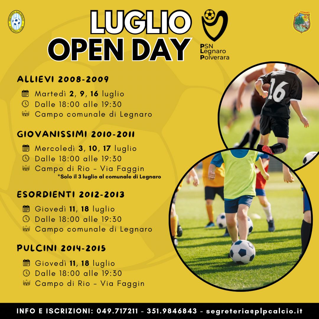 Open day Luglio